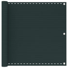 Balkonscherm 90x1000 cm donkergroen HDPE aluminium