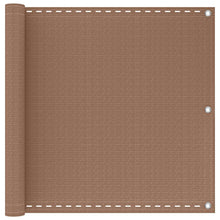Balkon Scherm Taupe 90 x 1200 cm HDPE en Aluminium