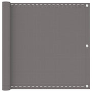 Balkonscherm 90x1200 cm lichtgrijs HDPE aluminium