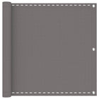 Balkon scherm lichtgrijs 120x300 cm HDPE aluminium