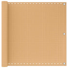 Balkonscherm zand 75 x 700 cm HDPE