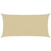Zonnescherm 2 x 6 m beige HDPE
