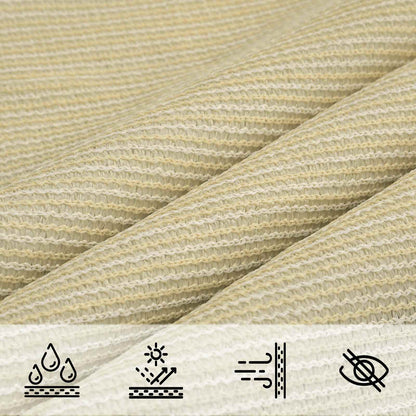 Zonneschaduwzeil Beige 2,5 x 6 m HDPE