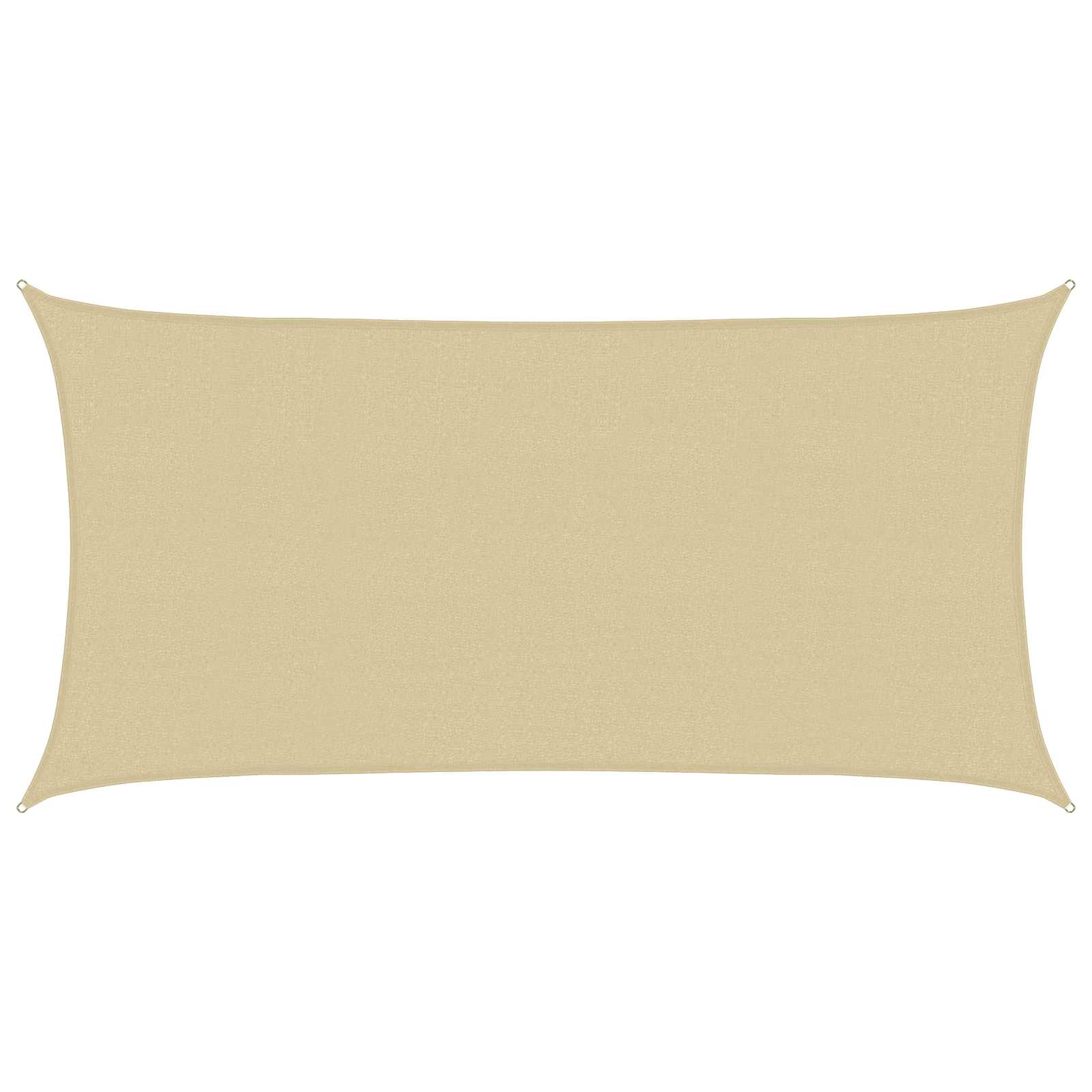Zonneschaduwzeil Beige 2,5 x 6 m HDPE