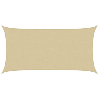 Zonneschaduwzeil Beige 2,5 x 6 m HDPE