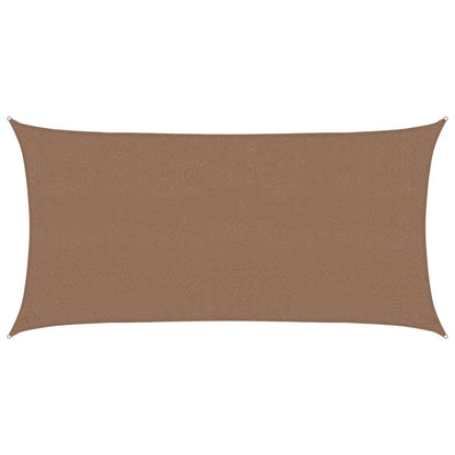 Zonneschaduwzeil Taupe 2 x 6 m HDPE