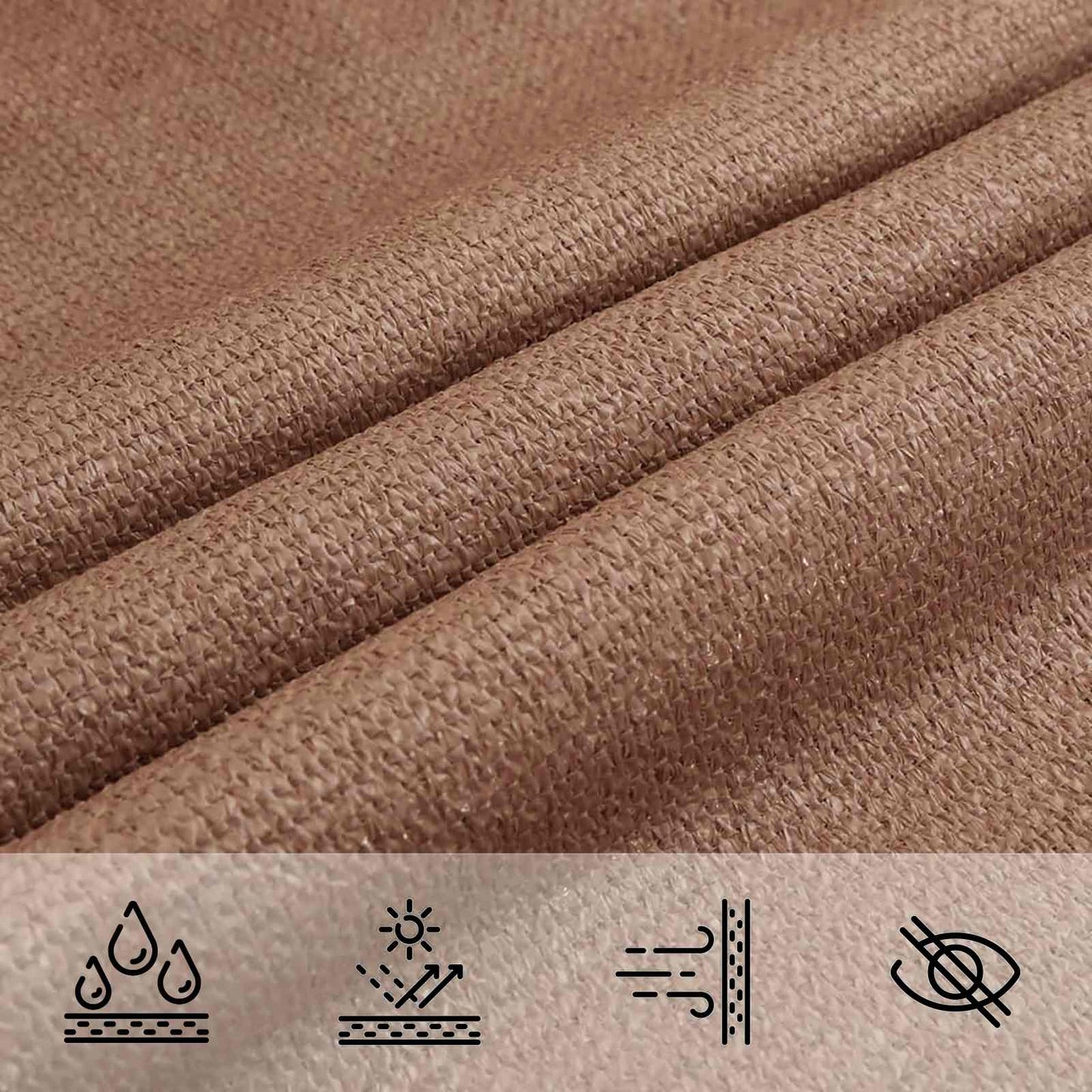 Zonneschaduwzeil Taupe 2,5 x 6 m HDPE