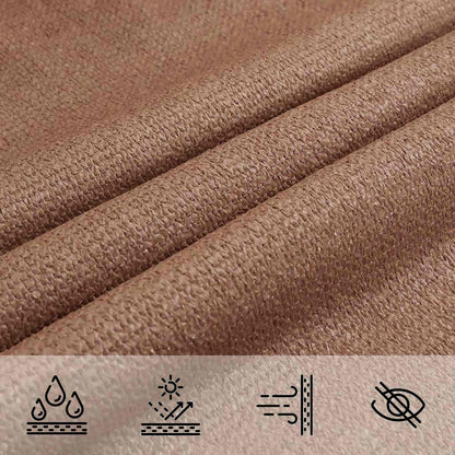 Zonneschaduwzeil Taupe 7 x 5 x 5 m HDPE