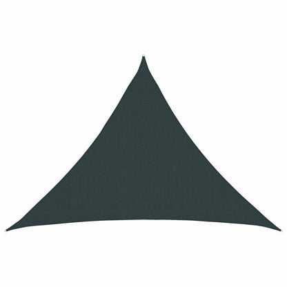Zonneschaduwzeil 7 x 5 x 5 m HDPE Driehoekig Donkergroen