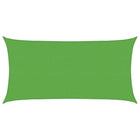 Zonnescherm zeil 2 x 6 m lichtgroen HDPE