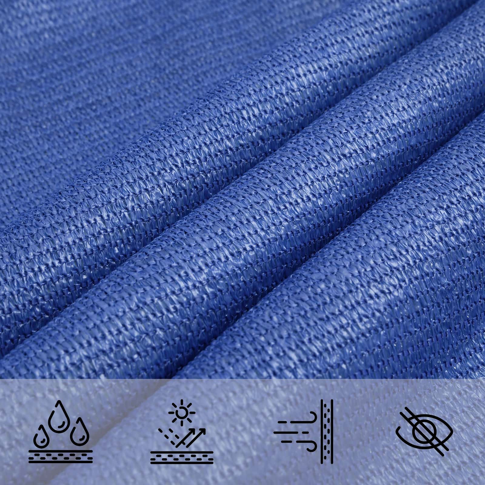 Zonneschaduwzeil Blauw 2,5 x 6 m HDPE