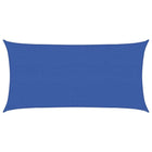 Zonneschermzeil 2,5 x 6 m blauw HDPE