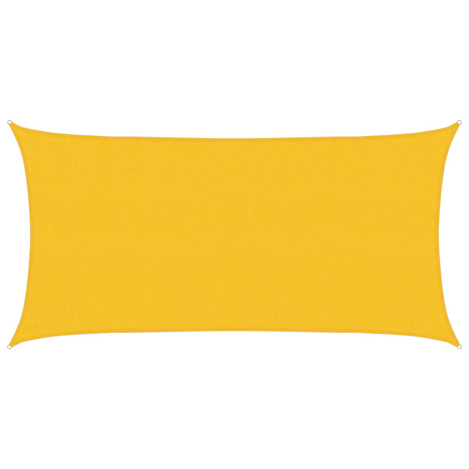 Zonneschaduwzeil Geel 2 x 6 m HDPE