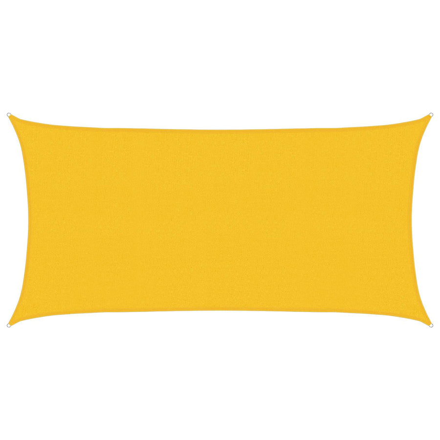 Zonneschaduwzeil Geel 2 x 6 m HDPE
