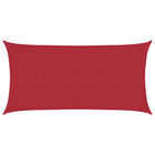 Zonneschermzeil 2 x 6 m rood HDPE