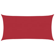 Zonneschermzeil 2 x 6 m rood HDPE
