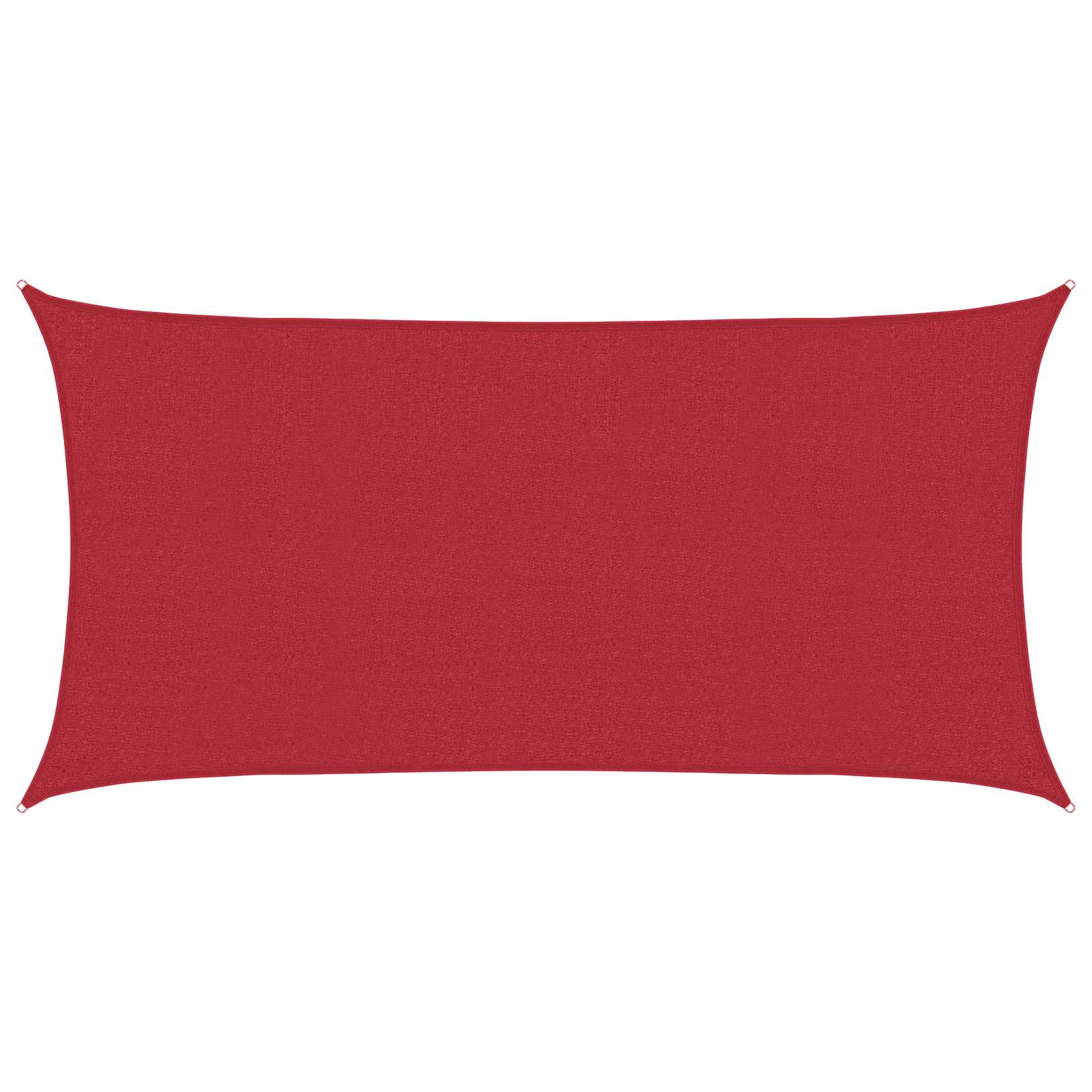 Zonneschaduwzeil Rood 2 x 6 m HDPE