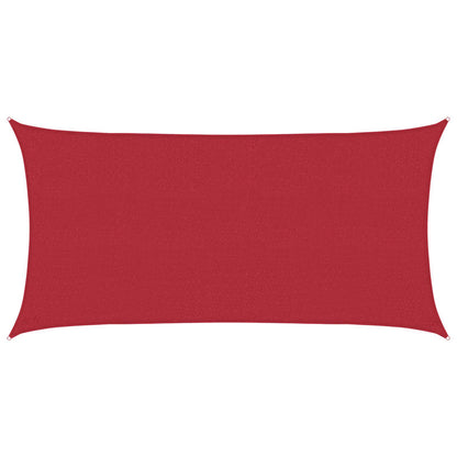 Zonneschaduwzeil Rood 2 x 6 m HDPE