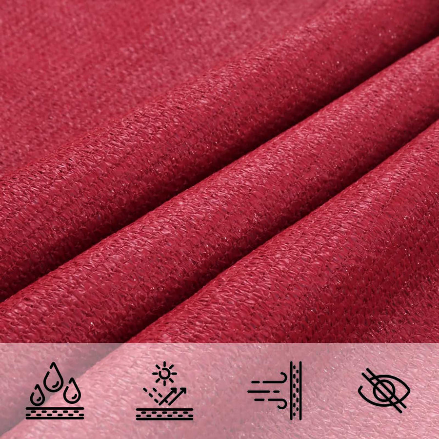 Zonneschaduwzeil Rood 2,5 x 6 m HDPE