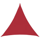 Zonnescherm driehoek 2x2x2 m rood HDPE
