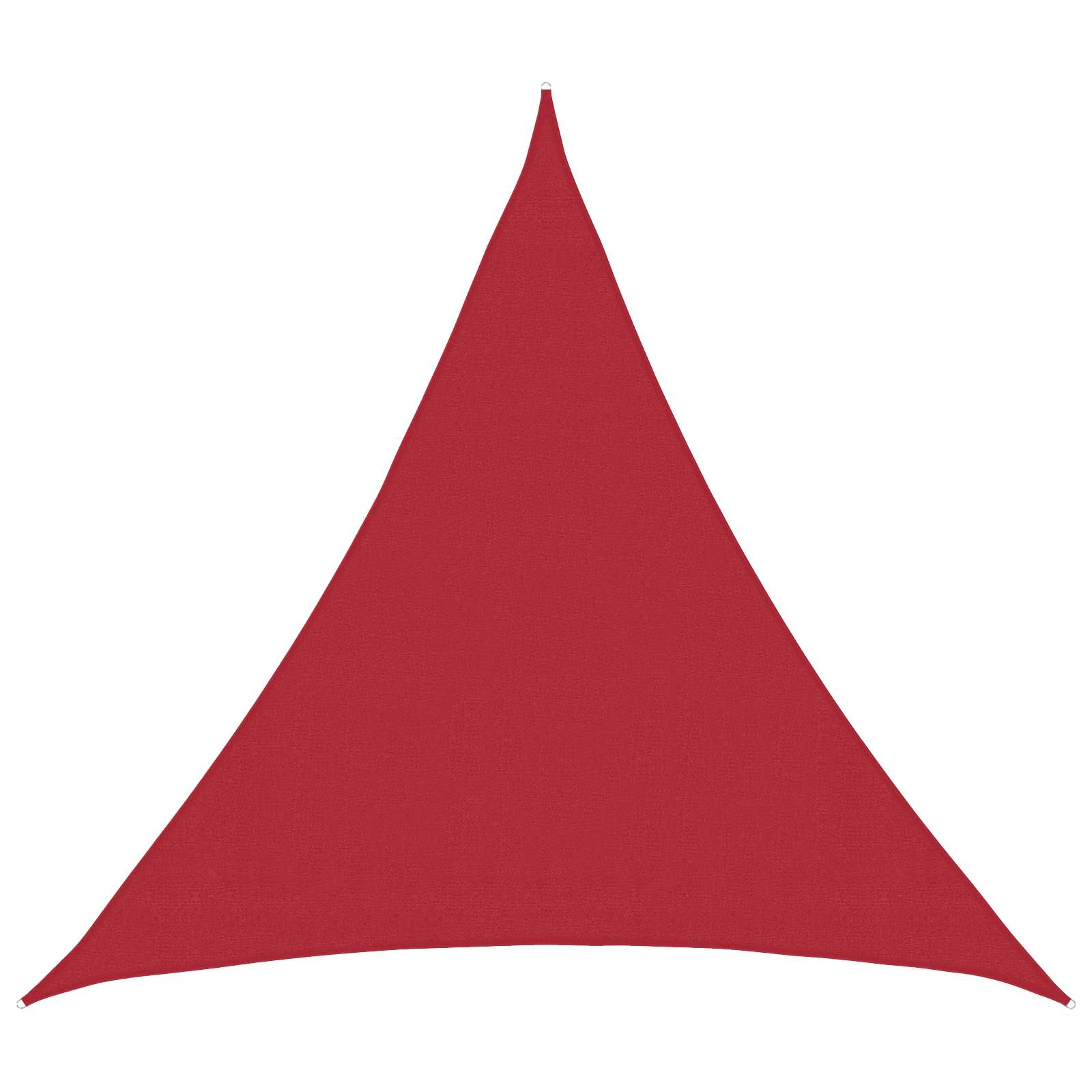 Zonneschaduwzeil Rood 2 x 2 x 2 m HDPE