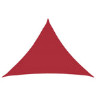 Zonnescherm driehoek 7x5x5 m rood HDPE