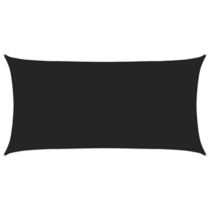 Zonneschaduwzeil Zwart 2,5 x 6 m HDPE