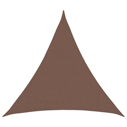 Zonneschaduwzeil Bruin 2 x 2 x 2 m HDPE