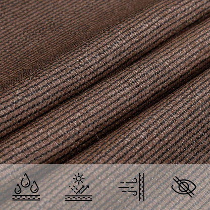 Zonneschaduwzeil Bruin 7 x 5 x 5 m HDPE