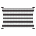 Sun Shade Sail Anthracite and White 2 x 3 m HDPE