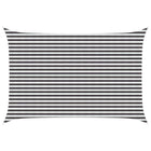 Sun Shade Sail Anthracite and White 3 x 5 m HDPE