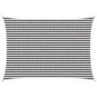 Sun Shade Sail Anthracite and White 3.5 x 5 m HDPE