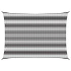 Sun Shade Sail Anthracite and White 5 x 7 m HDPE