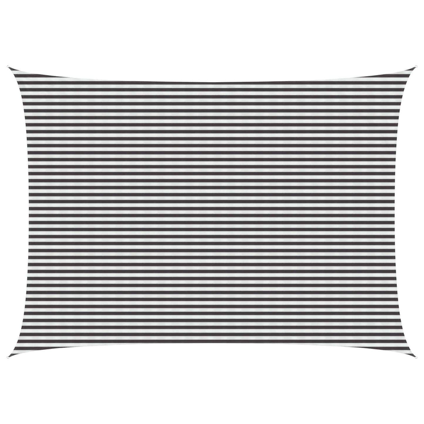 Zonneschaduwzeil Antraciet en Wit 5 x 7 m HDPE