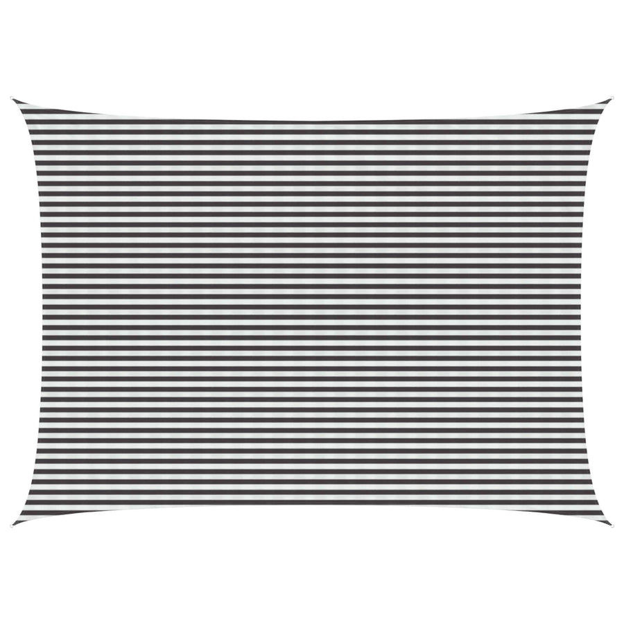 Zonneschaduwzeil Antraciet en Wit 5 x 7 m HDPE