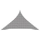 Sun Shade Sail Anthracite and White 3 x 3 x 4.2 m HDPE