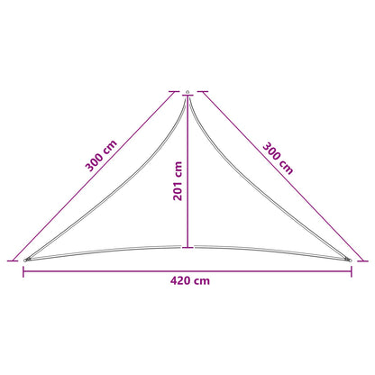 Zonneschaduwzeil Antraciet en Wit 3 x 3 x 4,2 m HDPE