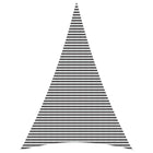 Sun shade sail 5 x 7 x 7 m HDPE
