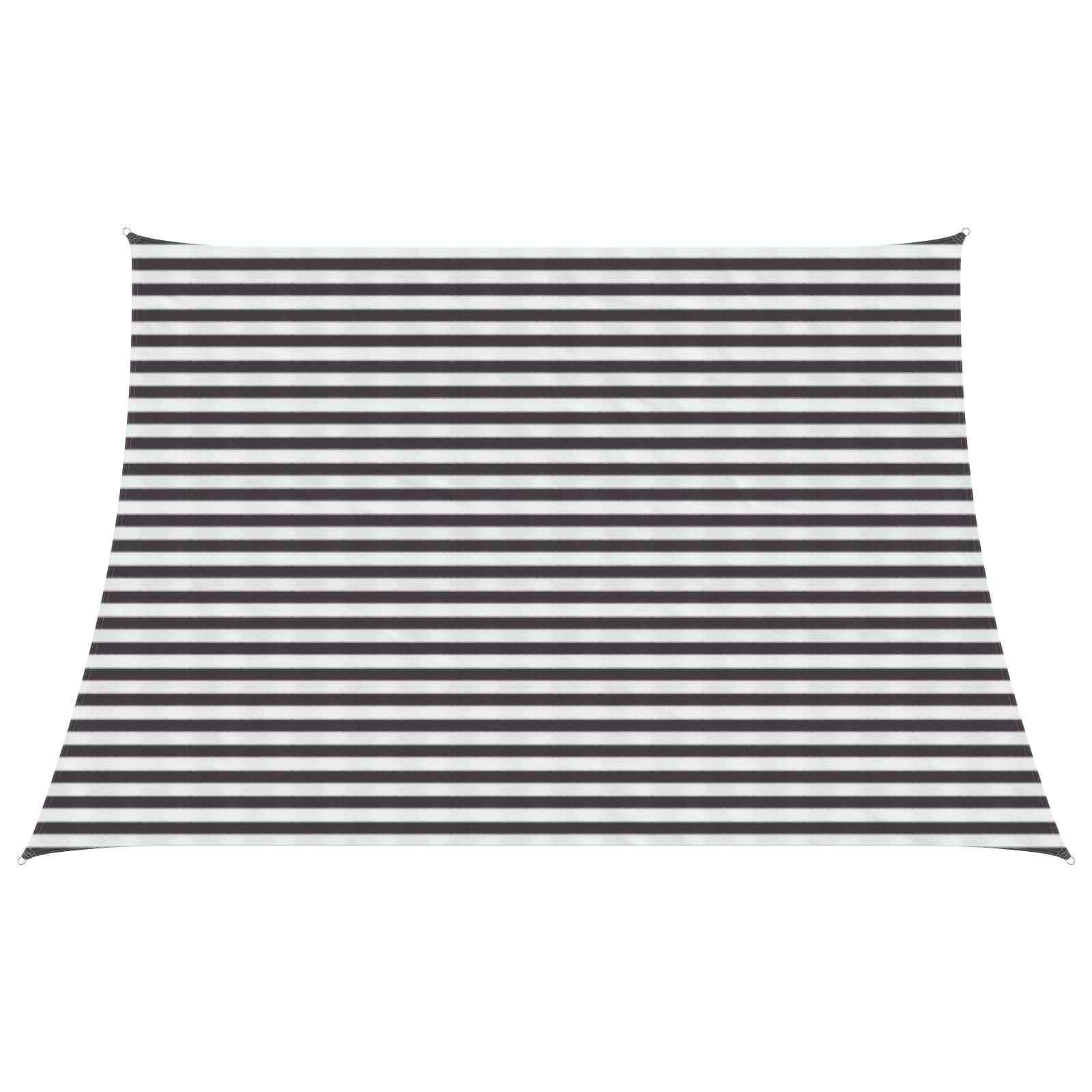 Zonneschaduwzeil Antraciet en Wit 3 / 4 x 3 m HDPE