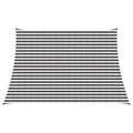 Zonneschaduwzeil Antraciet en Wit 4 / 5 x 3 m HDPE