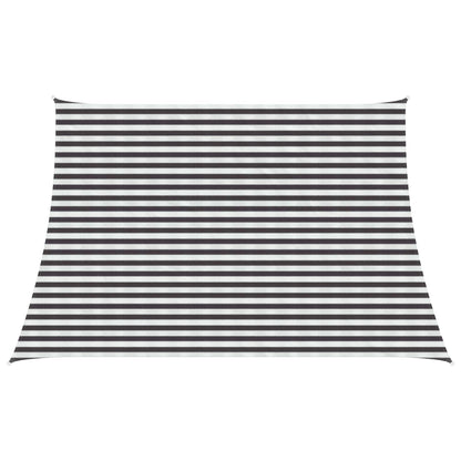 Zonneschaduwzeil Antraciet en Wit 4 / 5 x 3 m HDPE