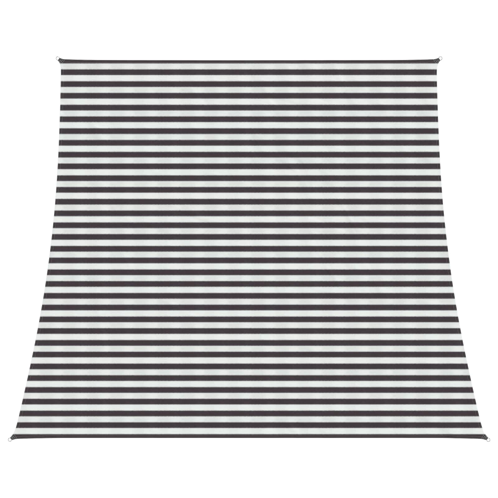 Zonneschaduwzeil Antraciet en Wit 4 / 5 x 4 m HDPE