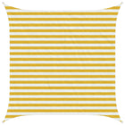 Sun Shade Sail Yellow and White 2.5 x 2.5 m HDPE