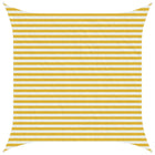 Sun Shade Sail Yellow and White 3 x 3 m HDPE