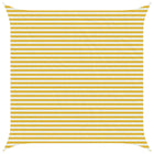 Sun Shade Sail Yellow and White 4 x 4 m HDPE