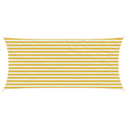 Sun Shade Sail Yellow and White 2 x 4 m HDPE