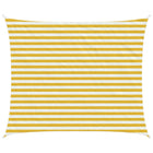 Sun Shade Sail Yellow and White 2.5 x 3.5 m HDPE