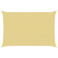 Zonneschaduwzeil Geel en Wit 4 x 5 m HDPE