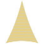 Sun Shade Sail 5 x 7 x 7 m HDPE Triangular Yellow and White