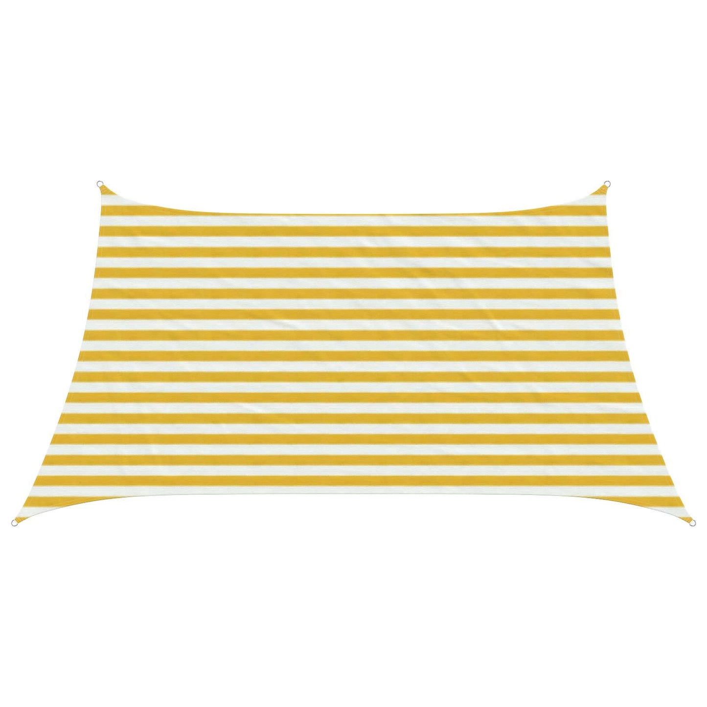 Zonneschaduwzeil Geel en Wit 3 / 4 x 2 m HDPE